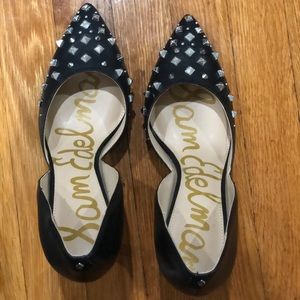 Black heels size 10 studded